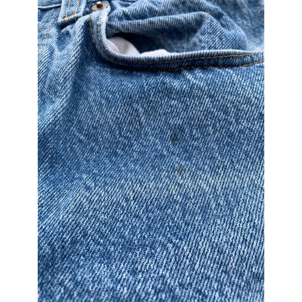 Vintage 80s Levi's 501 button fly straight leg jeans - made USA - size 30x31
